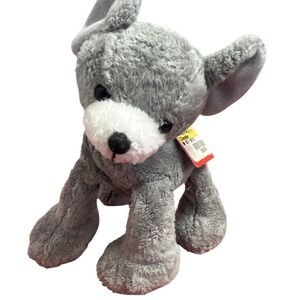 Vintage  GUND Klumbsy Mouse Cheddar Small Plush and Beans 6" tall x 4" long NWT